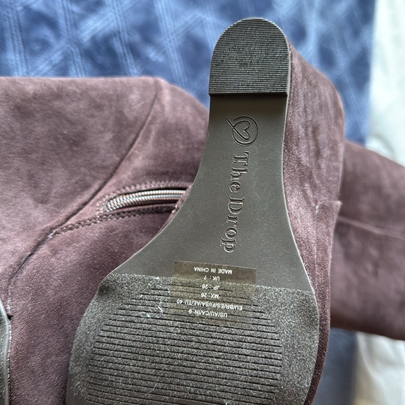 The Drop Women's Geralda Tall Brown Wedge Boot Classic size 9 NEW - Picture 8 of 16